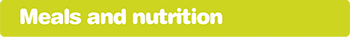 meals and nutrition